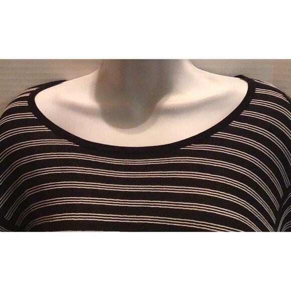 T Alexander WANG Rayon Blend Navy CREME STRIPE TOP SMALL - Picture 2 of 8